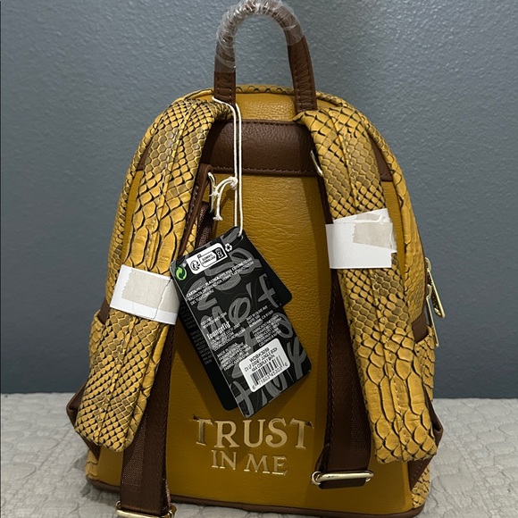 Loungefly Brown and Yellow Snake Backpack - Picture 3 of 4